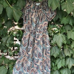Maurice’s Sheer Short Sleeve Paisley Dress